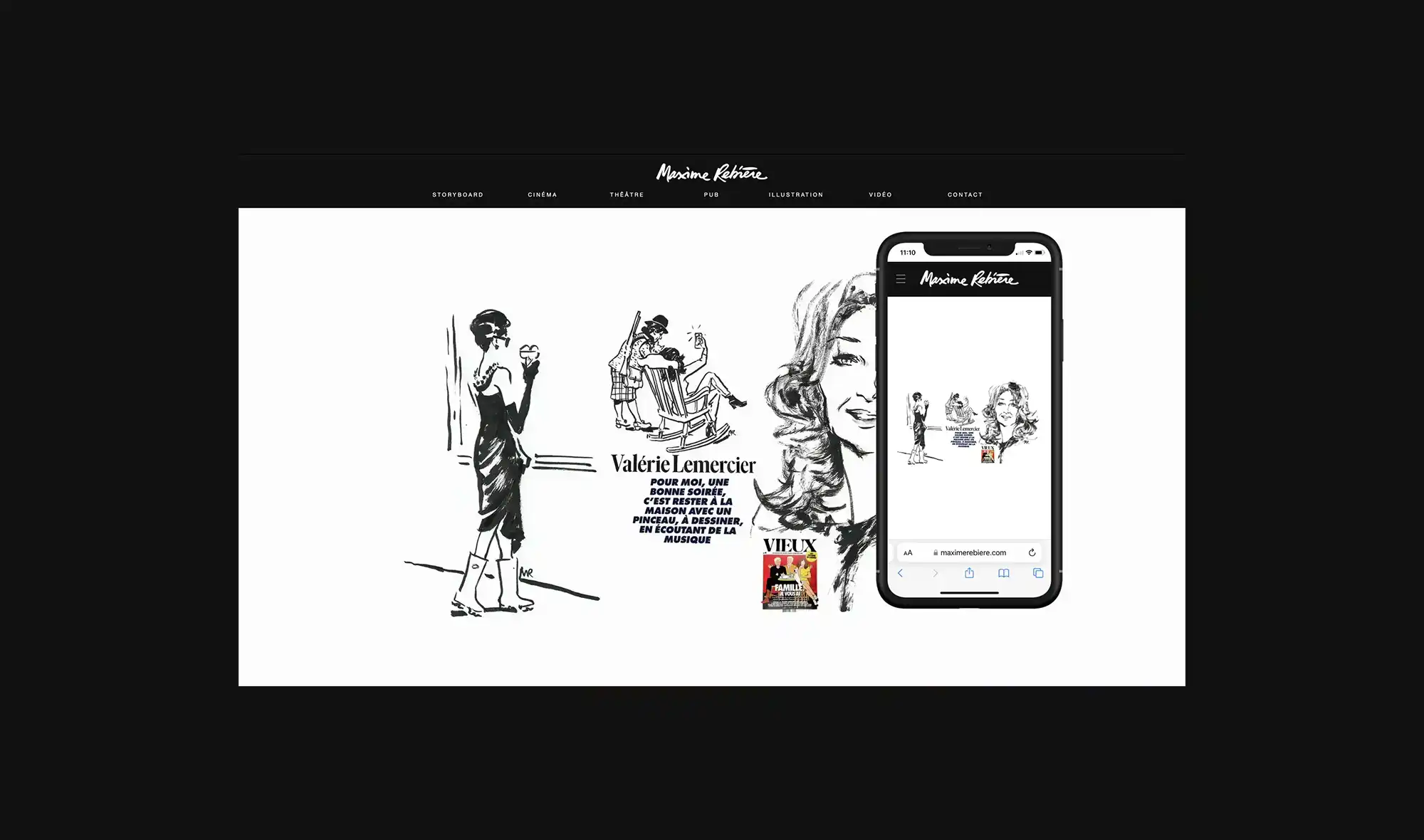 Maxime Rebière - Conception et développement du site Web