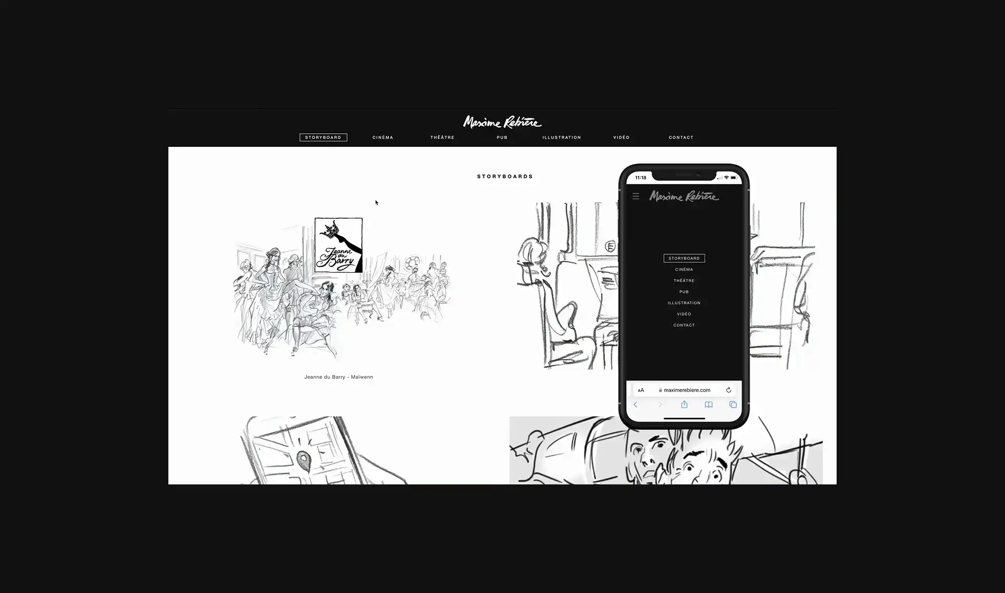 Maxime Rebière - Conception et développement du site Web