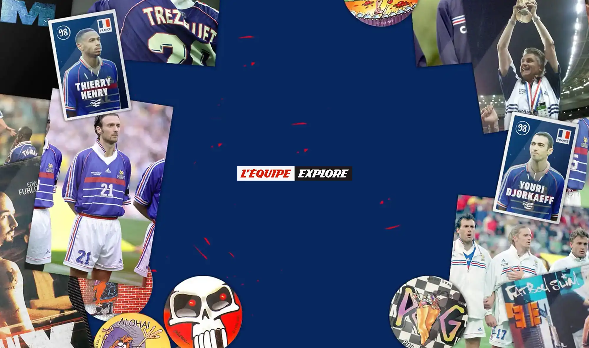 France 98, à jamais les premiers - Story | site web : conception Graphique