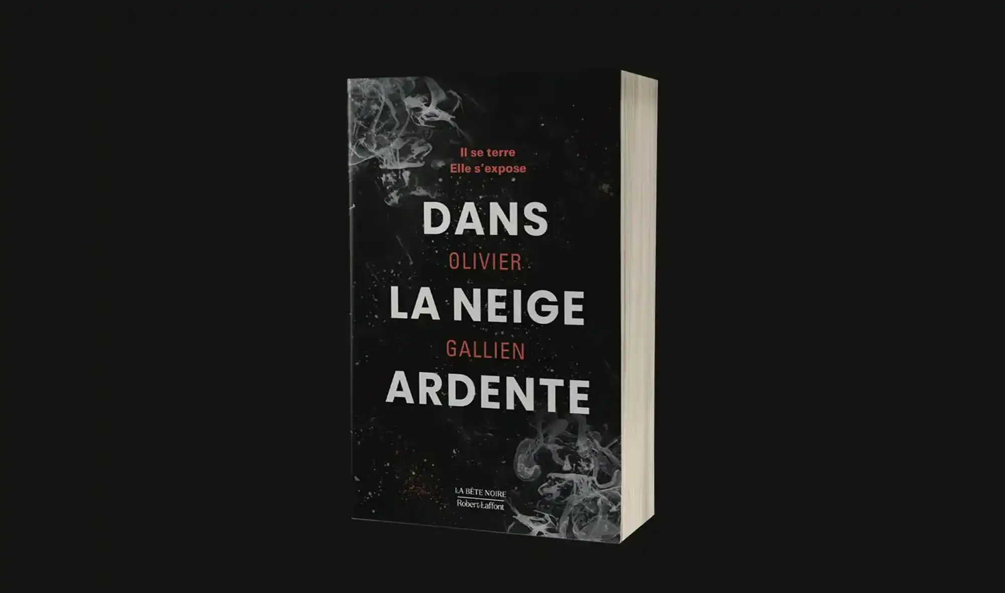 Dans la neige Ardente - Roman - Conception graphique de la première de couverture