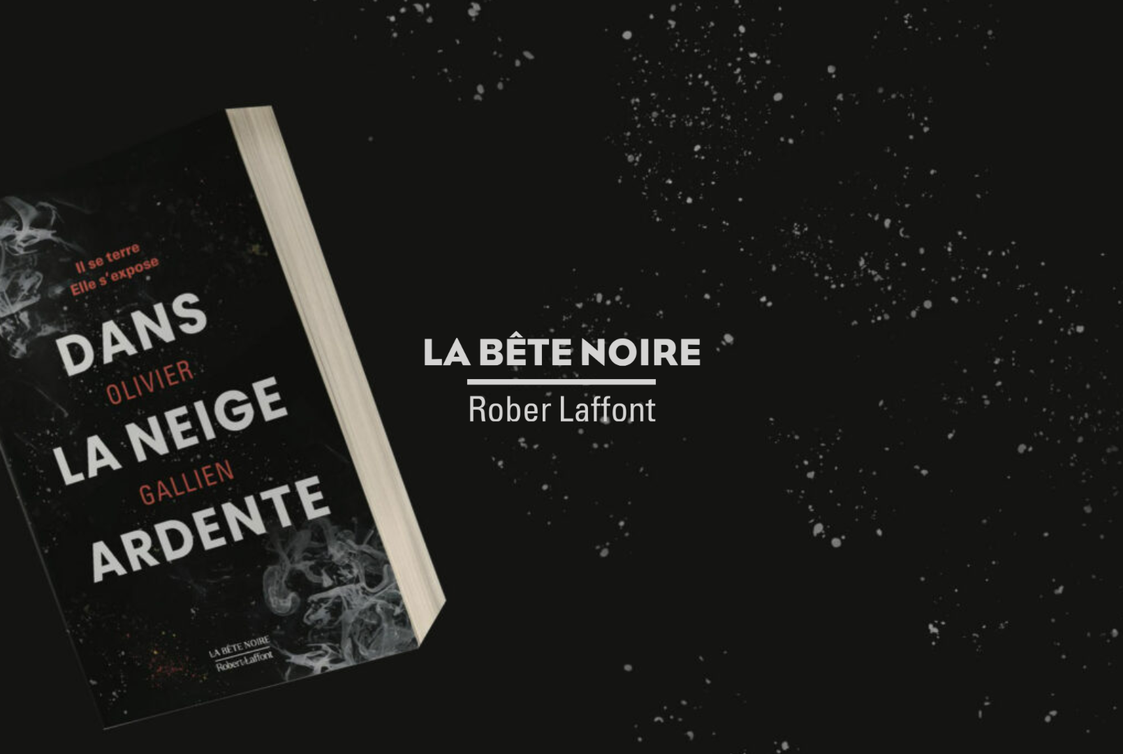 Dans la neige Ardente - Roman - Conception graphique de la première de couverture