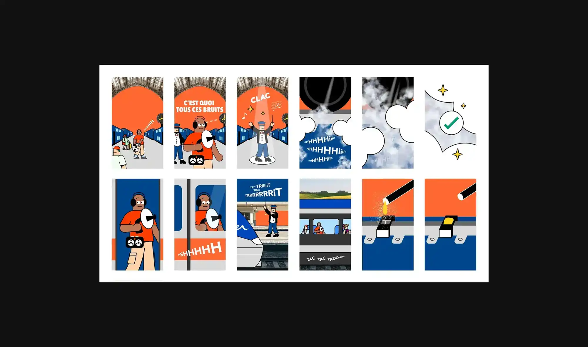 SNCF Questions voyageurs - Conception graphique de story video