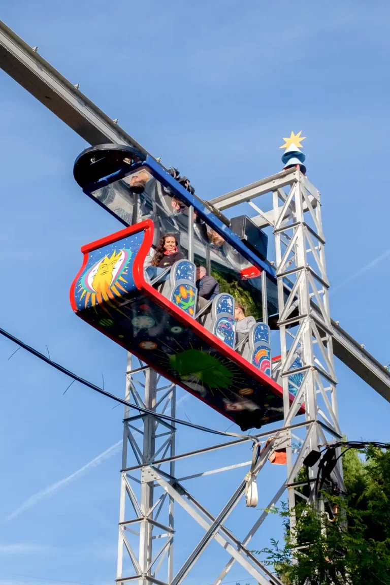 Coucou Barcelone - Un manège dans le parc d'attraction Tibidabo dans les hauteurs de Barcelone 