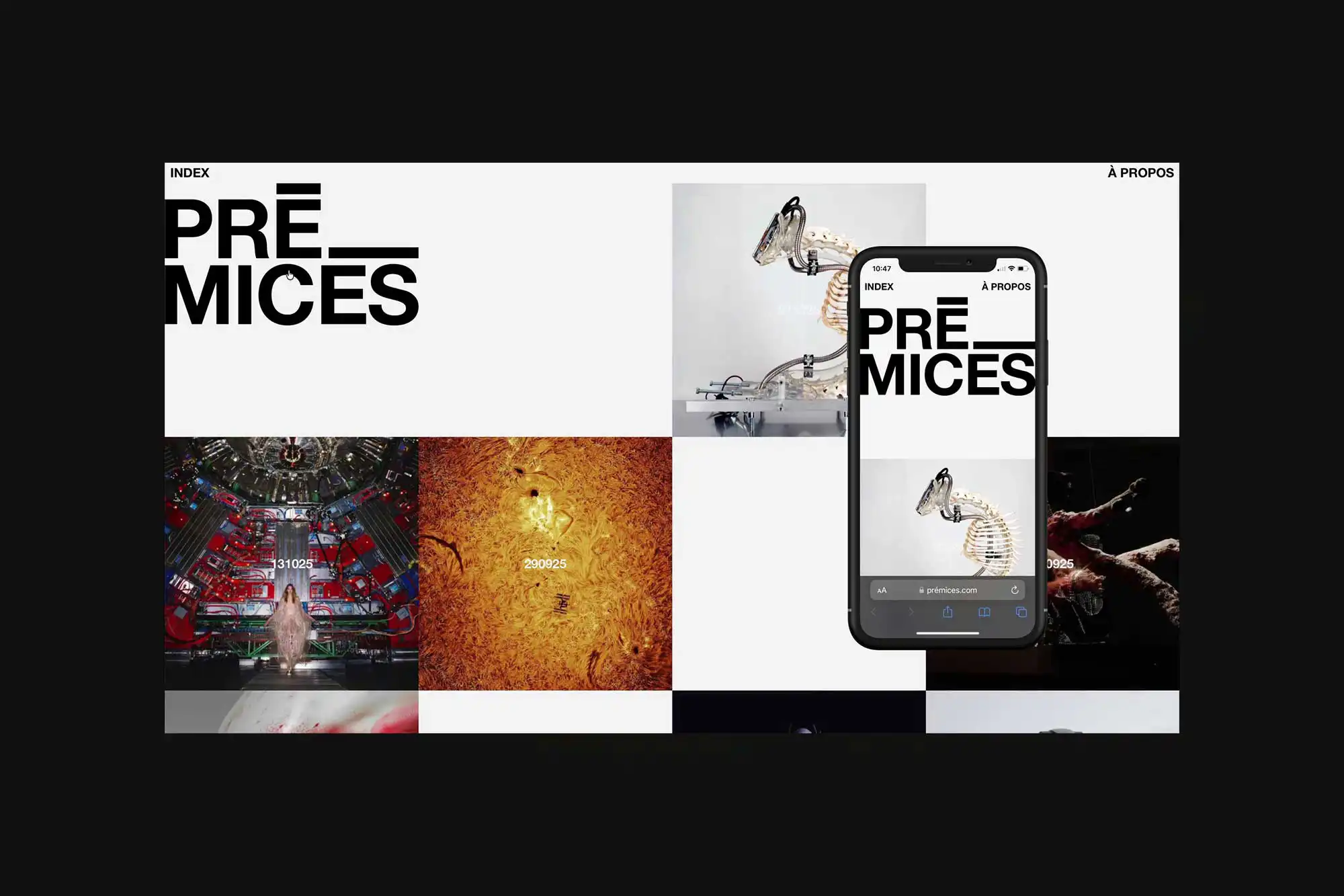 Prémices - Conseil et développement du site Web