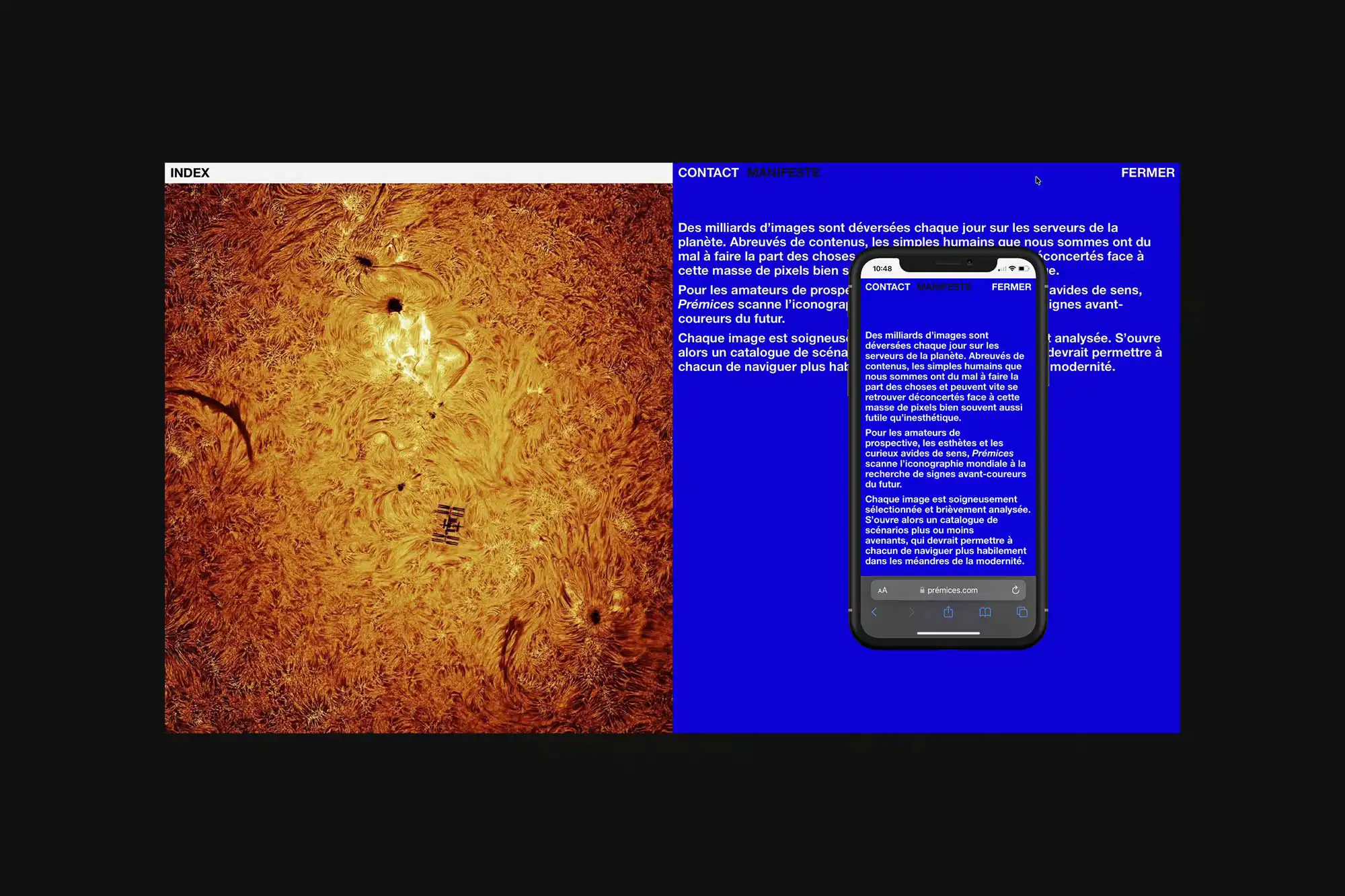 Prémices - Conseil et développement du site Web