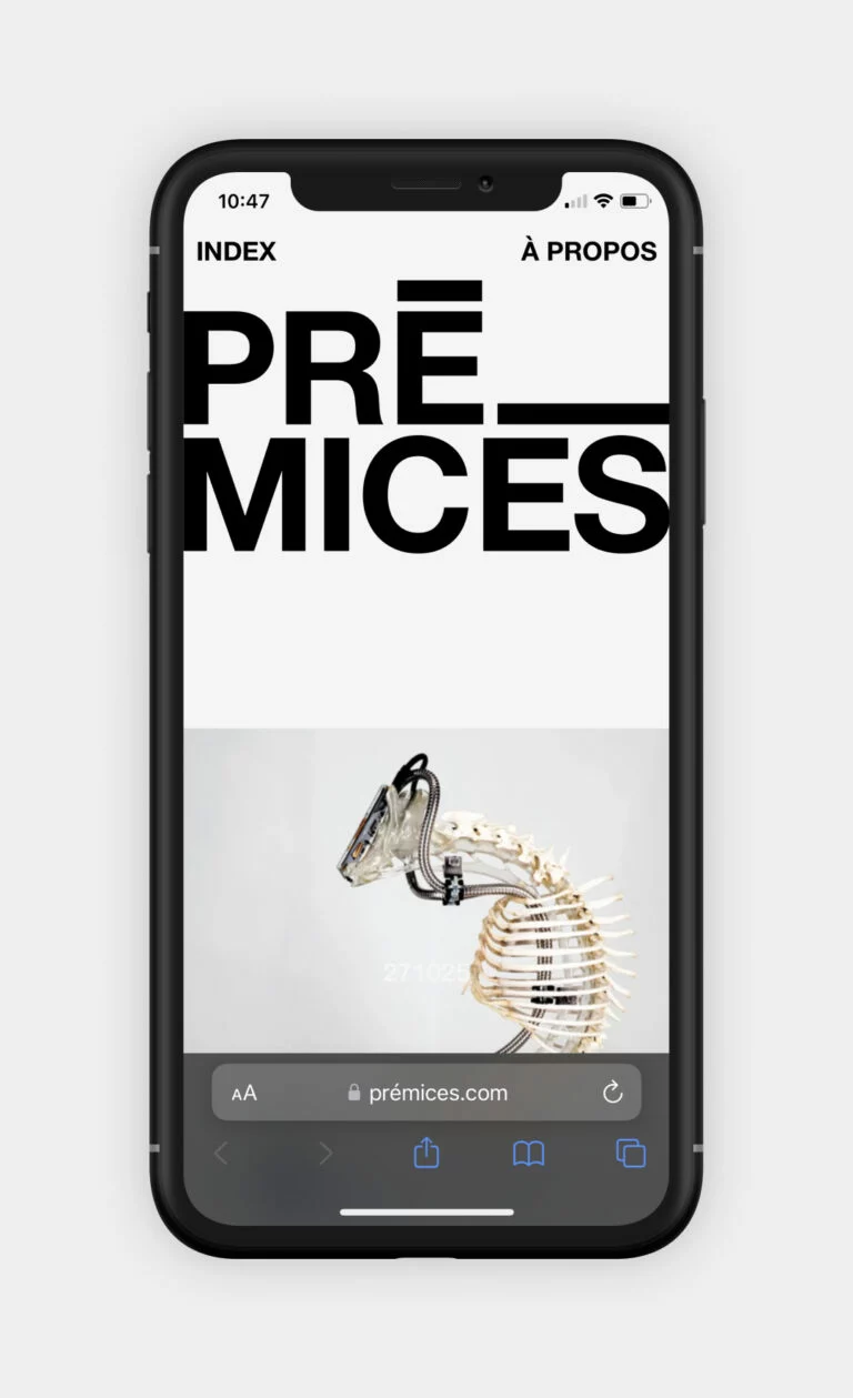 Prémices - Conseil et développement du site Web