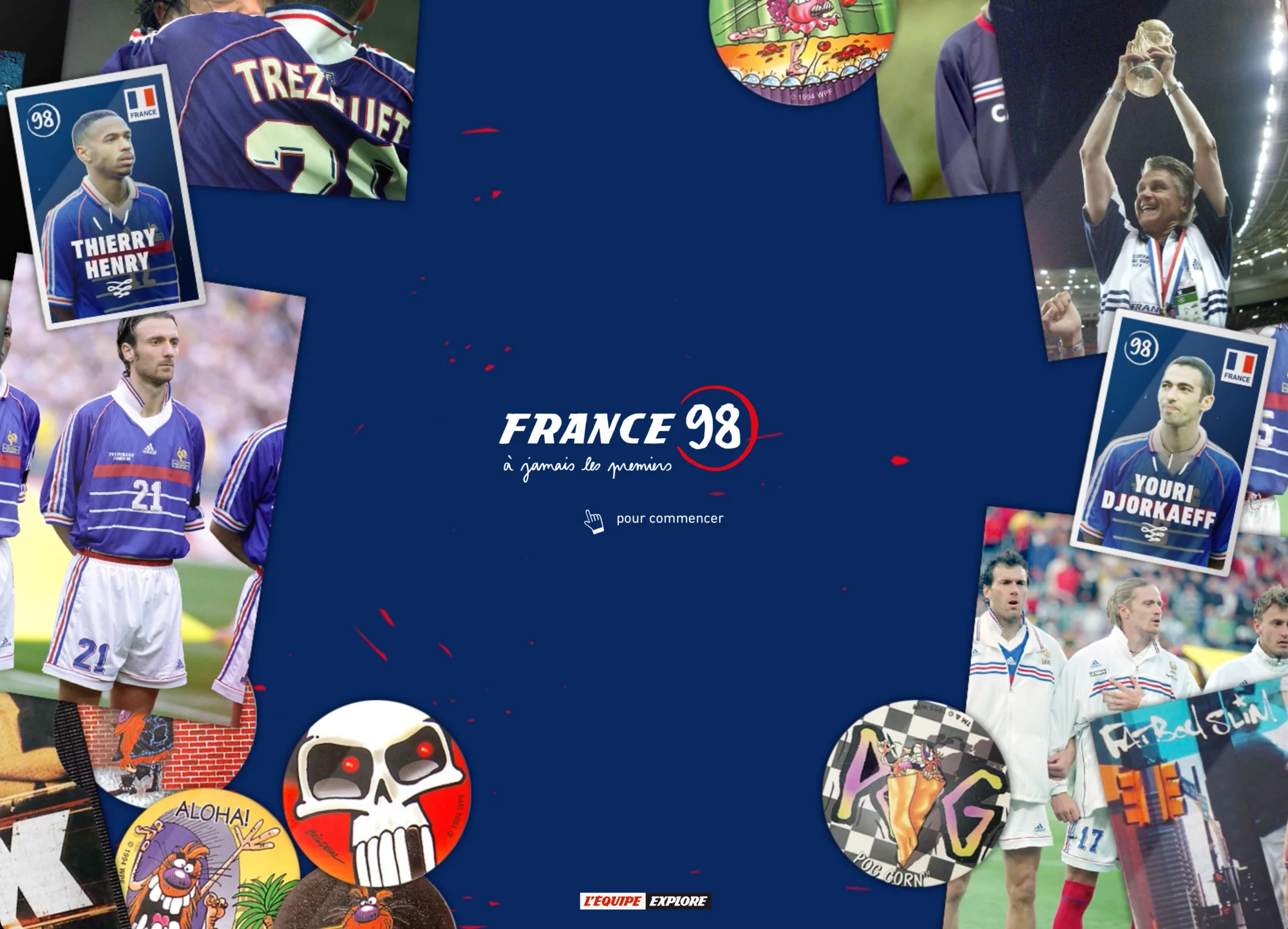 France 98, à jamais les premiers - Conception graphique d'interface et de story video