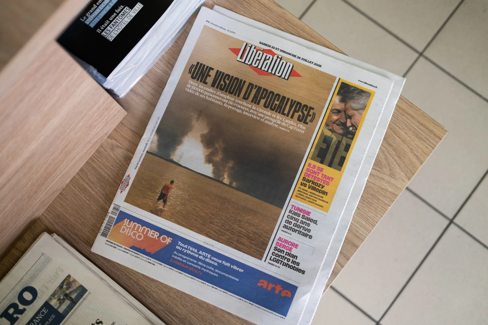 Feux de forêt autour du bassin d&rsquo;Arcachon Vendredi 26 juillet 2026 - Dans une Presse à Arcachon